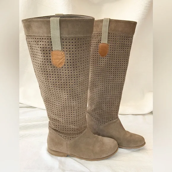 Suede Leather Riding Boots - Picture 7 of 15